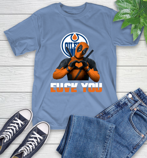 NHL Edmonton Oilers Deadpool Love You Fuck You Hockey Sports T-Shirt 13 NHL Edmonton Oilers Deadpool Love You Fuck You Hockey Sports T-Shirt - Image 13
