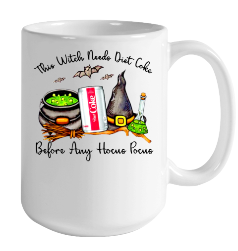 Hocus Pocus Halloween  This Witch Need Diet Coke Color Changing Mug 15oz 2