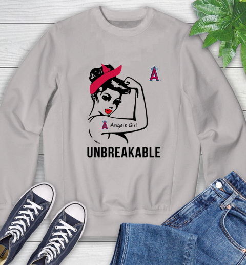 MLB Los Angeles Angels Girl Unbreakable Baseball Sports Sweatshirt 9