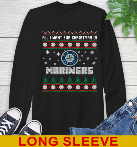 MLB All I Want For Christmas Is Seattle Mariners Baseball Sports 55