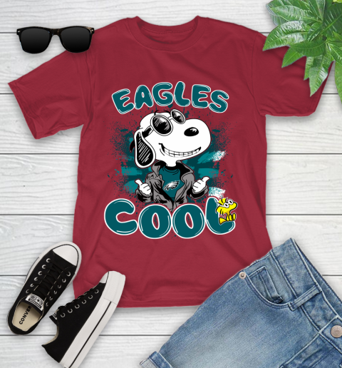 NFL Football Philadelphia Eagles Cool Snoopy Shirt Youth T-Shirt 12