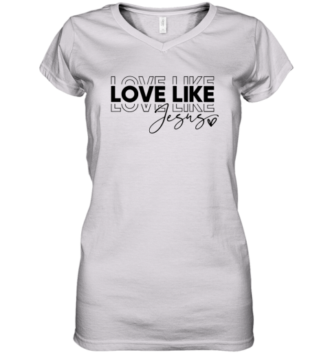 Unisex Look Like Jesus Women's V-Neck T-Shirt