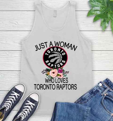 NBA Just A Woman Who Loves Toronto Raptors Basketball Sports Tank Top