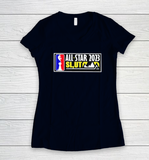 The NBA All Star 2023 SL UT Shirt Salt Lake Utah Women's V-Neck T-Shirt 2