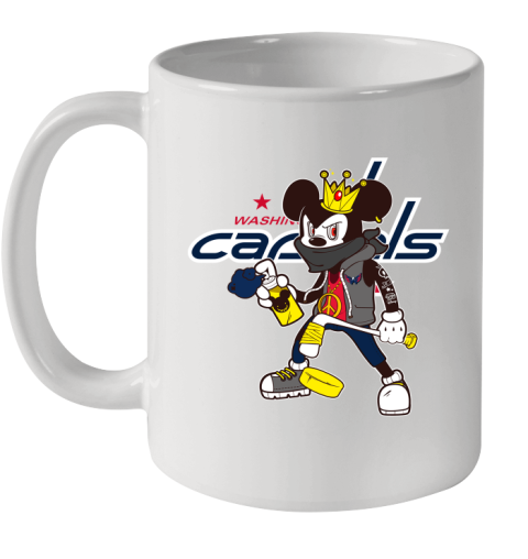 Washington Capitals NHL Hockey Mickey Peace Sign Sports Ceramic Mug 11oz