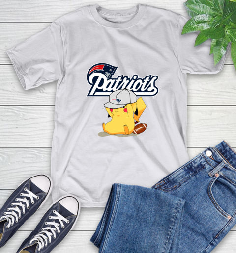 NFL Pikachu Football Sports New England Patriots T-Shirt 12