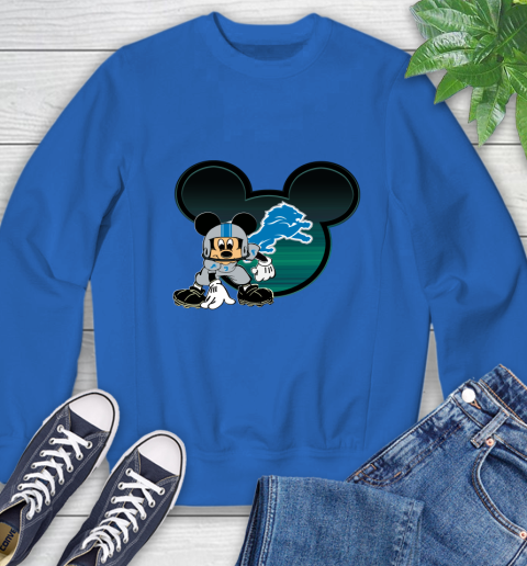 NFL Detroit Lions Mickey Mouse Disney Football T Shirt Sweatshirt 8