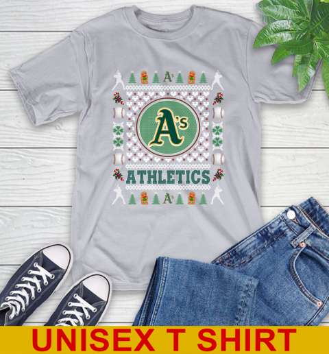 Oakland Athletics Merry Christmas MLB Baseball Loyal Fan T-Shirt 5