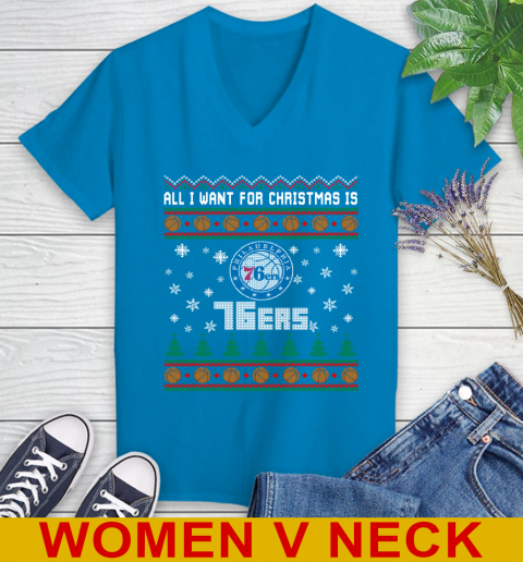 NBA All I Want For Christmas Is Philadelphia 76ers Basketball Sports 79