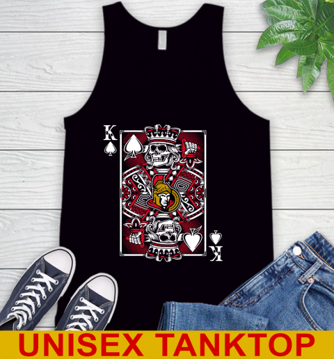 Ottawa Senators NHL Hockey The King Of Spades Death Cards Shirt Tank Top