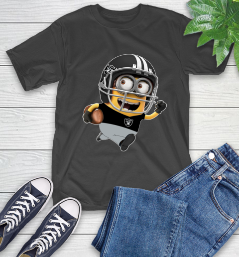 NFL Oakland Raiders Minions Disney Football Sports T-Shirt 2
