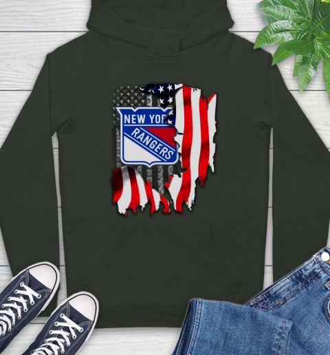 New York Rangers NHL Hockey American Flag Hoodie 12