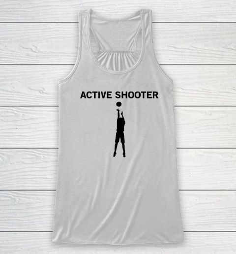 Active Shooter Basketball Lovers Racerback Tank