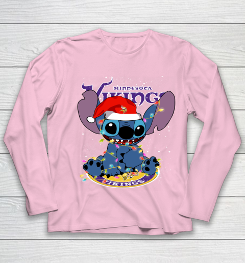 Minnesota Vikings NFL Football noel stitch Christmas Youth Long Sleeve 6