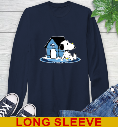 MLB Baseball Tampa Bay Rays Snoopy The Peanuts Movie Shirt Long Sleeve T-Shirt 4