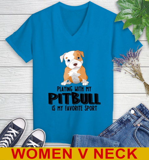 Playing with my pitbull is my favorite sport 65
