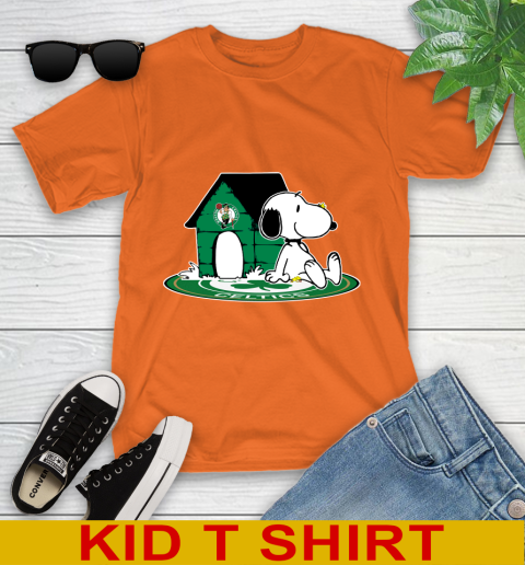 NBA Basketball Boston Celtics Snoopy The Peanuts Movie Shirt Youth T-Shirt 7