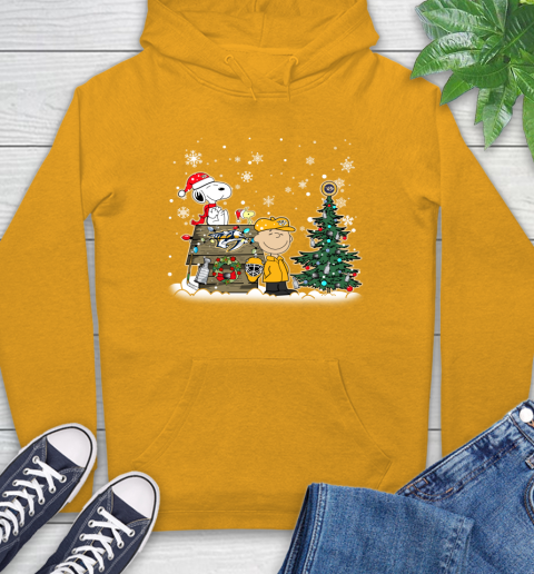 NHL Nashville Predators Snoopy Charlie Brown Woodstock Christmas Stanley Cup Hockey Hoodie 2
