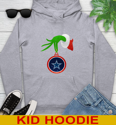 Dallas Cowboys Grinch Merry Christmas NFL Football Youth Hoodie 6
