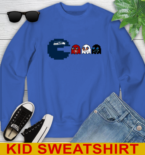 Seattle Seahawks NFL Football Pac Man Champion Youth Sweatshirt 7