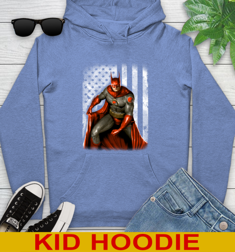 Cleveland Browns NFL Football Batman DC American Flag Shirt Youth Hoodie 12