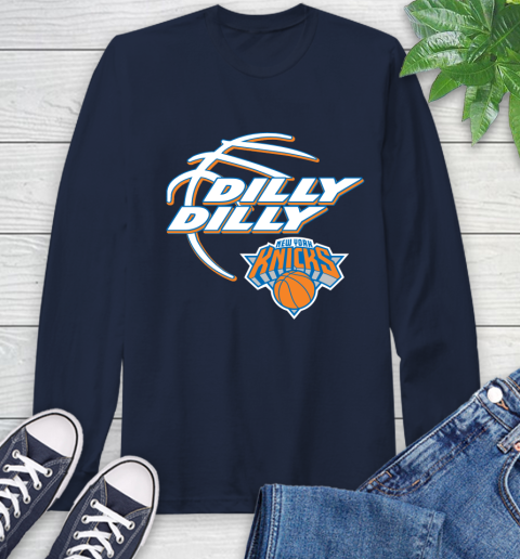NBA New York Knicks Dilly Dilly Basketball Sports Long Sleeve T-Shirt 4