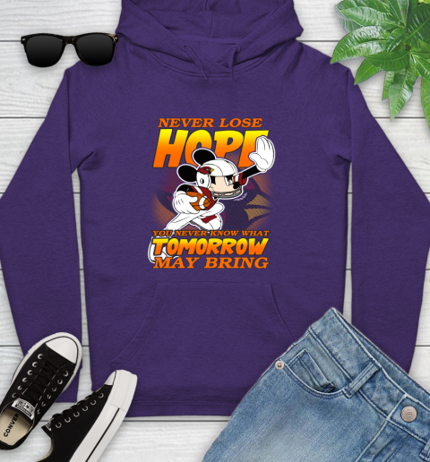 Atlanta Falcons NFL Football Mickey Disney Never Lose Hope (2) Youth Hoodie 5