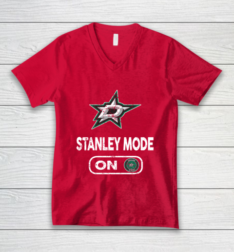 Dallas Stars Stanley Mode On V-Neck T-Shirt 6