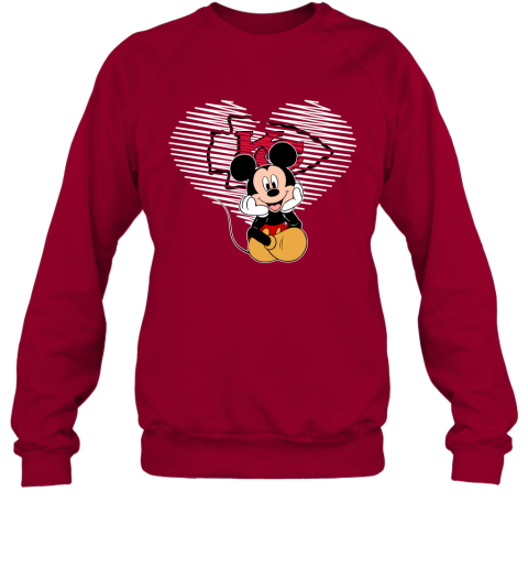 NFL Kansas City Chiefs The Heart Mickey Mouse Disney Football T Shirt 1H9nO6xFy0q sweatshirt 35 95 151514 front cardinal red