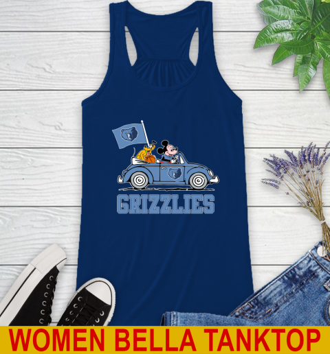 NBA Basketball Memphis Grizzlies Pluto Mickey Driving Disney Shirt Racerback Tank 9