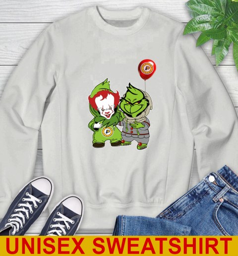 Indiana Pacers Baby Pennywise Grinch Christmas NBA Basketball Sweatshirt 5