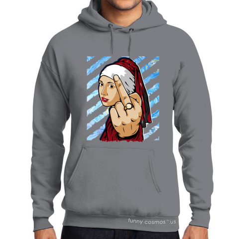 Air Jordan 1 Chicago Matching Sneaker Tshirt The Girl With The Pearl Earing Middle Finger Red and white Jordan Tshirt