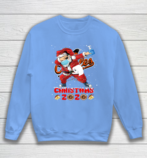Baltimore Orioles Funny Santa Claus Dabbing Christmas 2020 MLB Sweatshirt 8