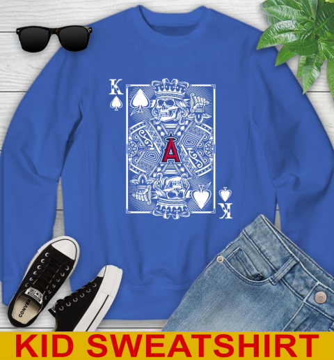 Los Angeles Angels MLB Baseball The King Of Spades Death Cards Shirt Youth Sweatshirt 6