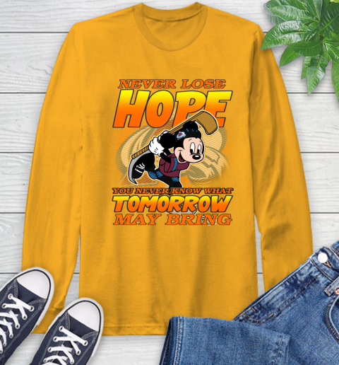 Colorado Avalanche NHL Hockey ootball Mickey Disney Never Lose Hope Long Sleeve T-Shirt 2