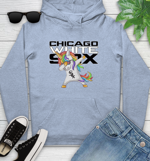 Chicago White Sox MLB Baseball Funny Unicorn Dabbing Sports Youth Hoodie 10