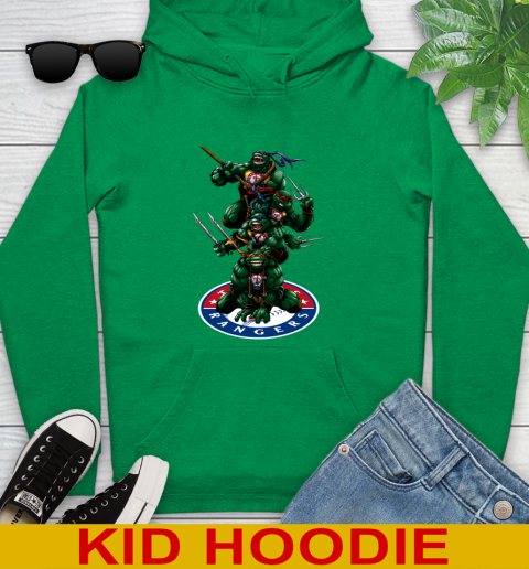 MLB Baseball Texas Rangers Teenage Mutant Ninja Turtles Shirt Youth Hoodie 8