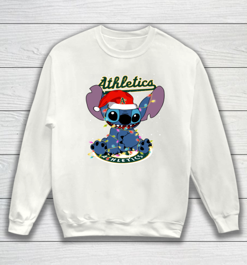 Oakland Athletics MLB noel stitch Baseball Christmas Sweatshirt