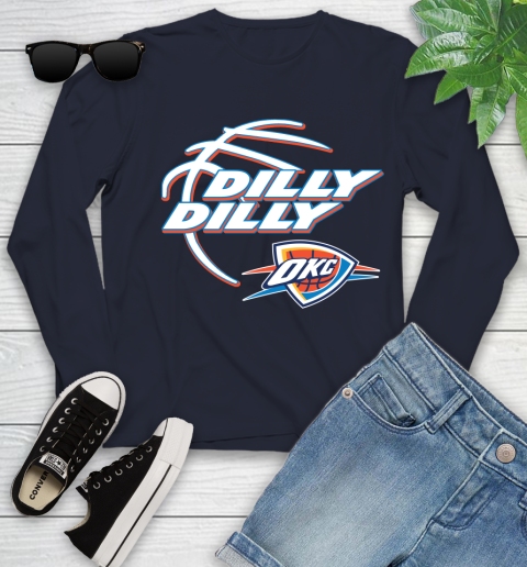 NBA Oklahoma City Thunder Dilly Dilly Basketball Sports Youth Long Sleeve 3
