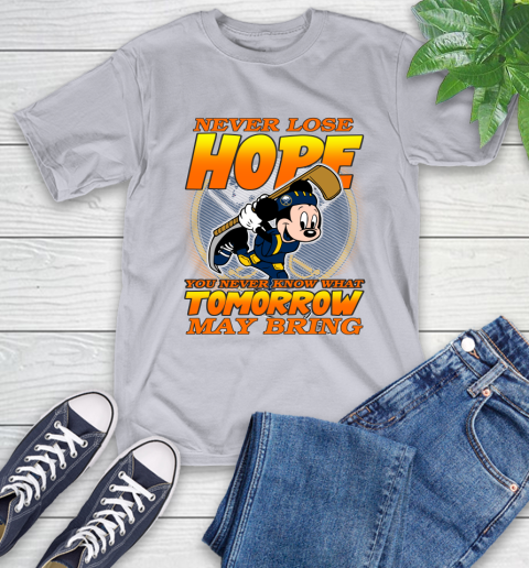 Buffalo Sabres NHL Hockey ootball Mickey Disney Never Lose Hope T-Shirt 6