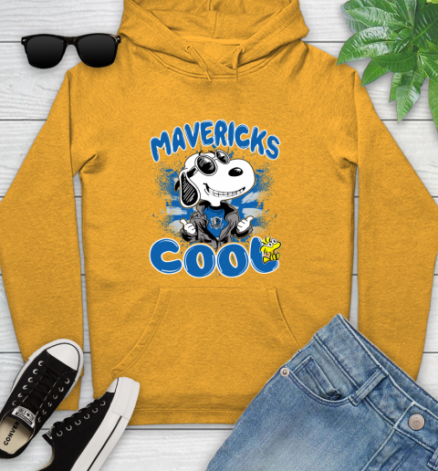NBA Basketball Dallas Mavericks Cool Snoopy Shirt Youth Hoodie 2
