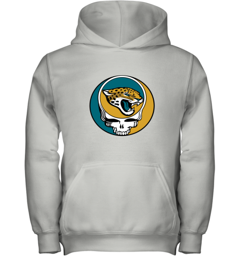 NFL Team Jacksonville Jaguars x Grateful Dead Logo Band Youth Hoodie