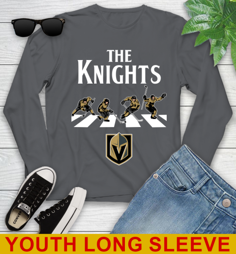 NHL Hockey Vegas Golden Knights The Beatles Rock Band Shirt Youth Long Sleeve 9