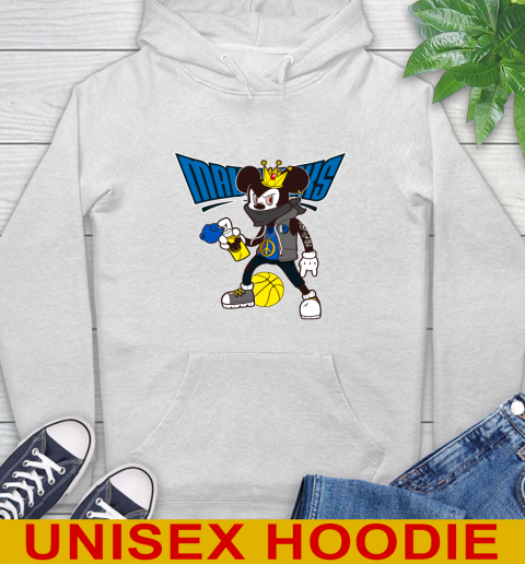 Dallas Mavericks NBA Basketball Mickey Peace Sign Sports Hoodie