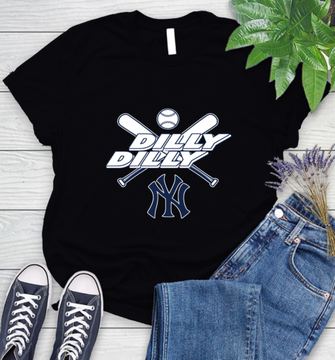 MLB New York Yankees Dilly Dilly Baseball Sports Women's T-Shirt 2
