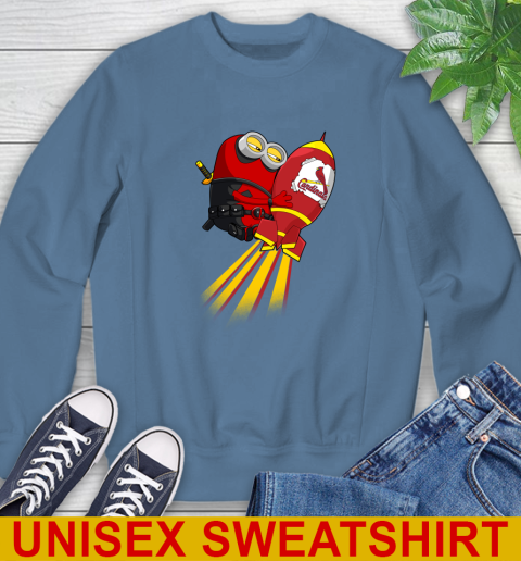 MLB Baseball St.Louis Cardinals Deadpool Minion Marvel Shirt Sweatshirt 11 MLB Baseball St.Louis Cardinals Deadpool Minion Marvel Shirt Sweatshirt - Image 11