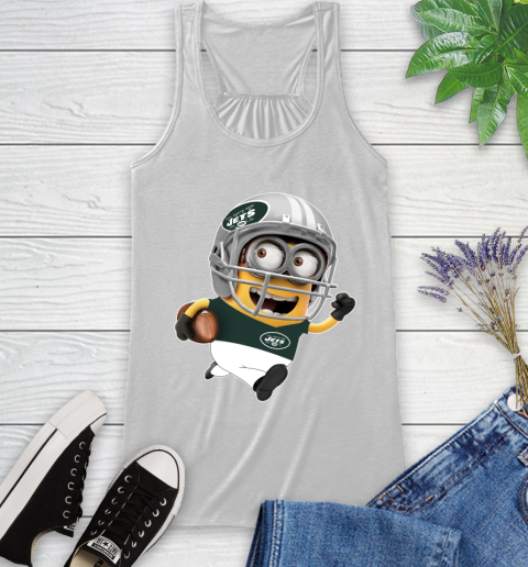 NFL New York Jets Minions Disney Football Sports Racerback Tank