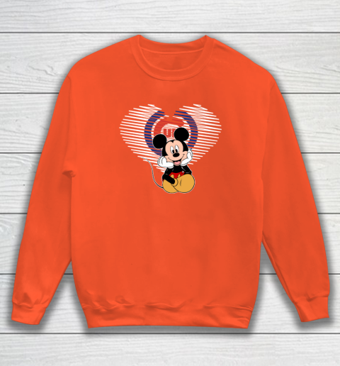 MLB Chicago Cubs The Heart Mickey Mouse Disney Baseball Sweatshirt 3