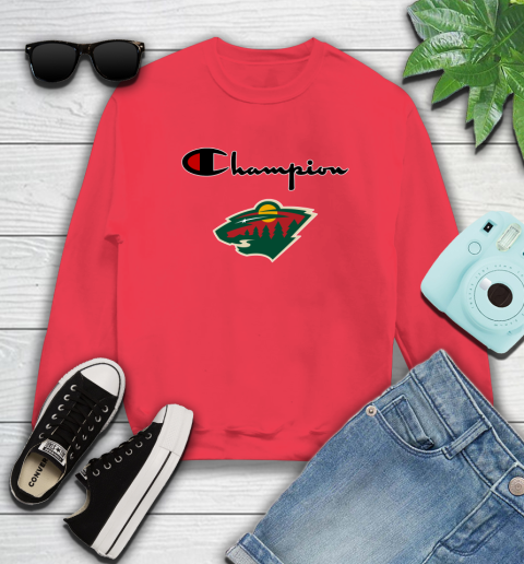 NHL Hockey Minnesota Wild Champion Shirt Sweatshirt 7