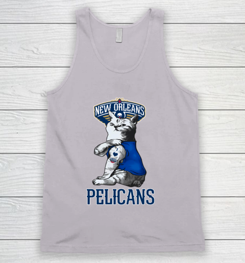 NBA Basketball My Cat Loves New Orleans Pelicans Tank Top 3